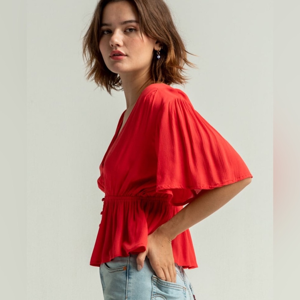 O’Neill Wes Peplum Top - Picture 2 of 7